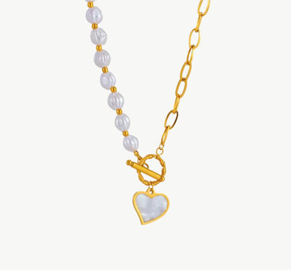 Golden Heart Waterproof Necklace