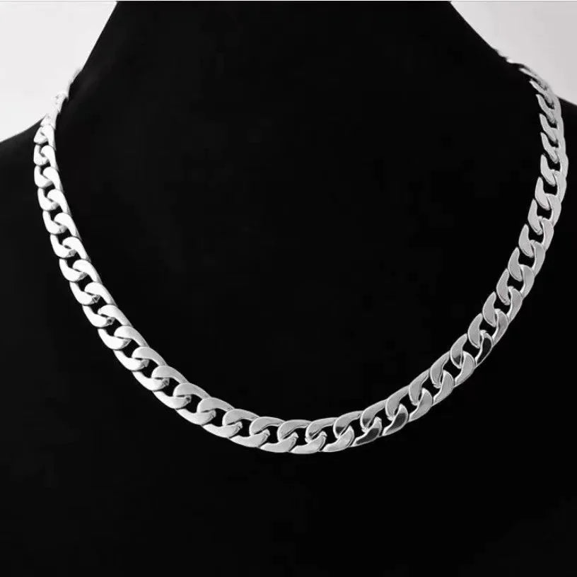 Stainless Steel Couple Necklace & Bracelet Set